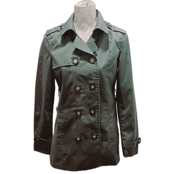Ci Sono Oliver Green Lightweight  Double-Breasted  Jacket Size Small - Picture 1 of 8
